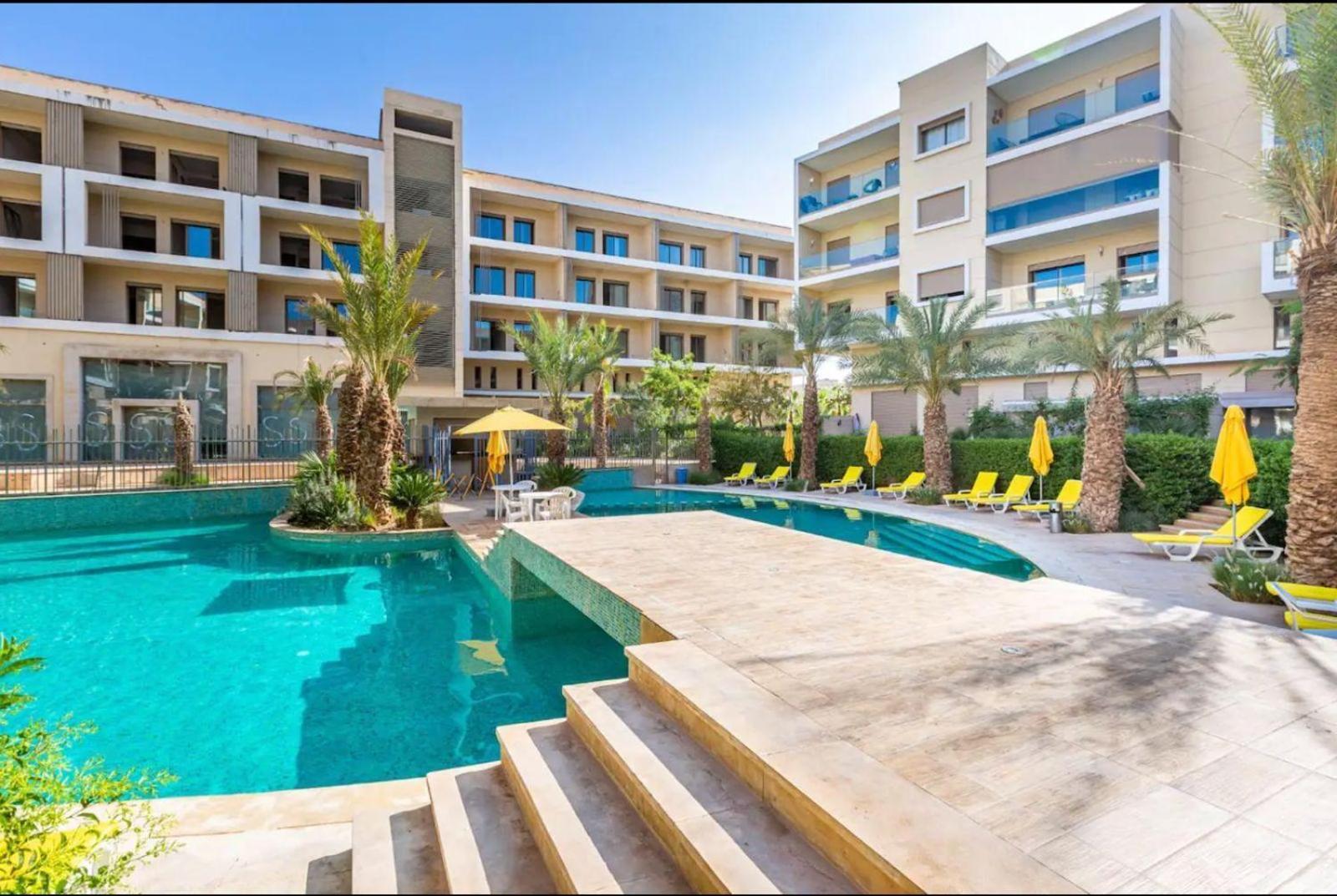 Appartement Luxueux Avec Piscine 10 Minutes Du Centre Ville Marrakesh Exterior foto