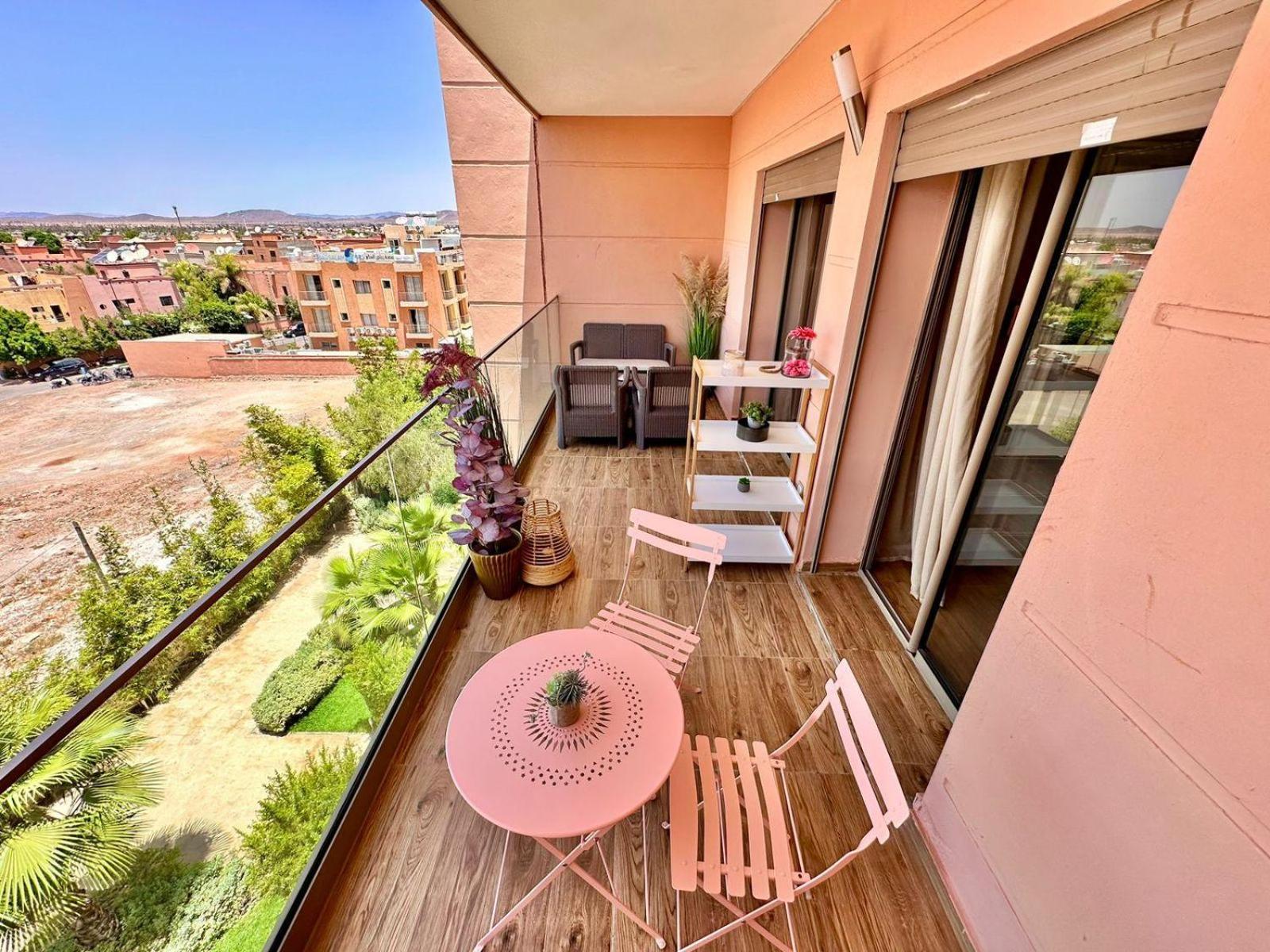 Appartement Luxueux Avec Piscine 10 Minutes Du Centre Ville Marrakesh Exterior foto