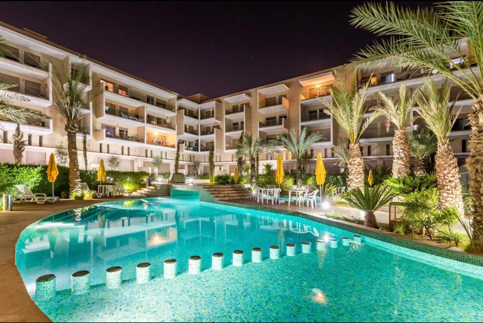 Appartement Luxueux Avec Piscine 10 Minutes Du Centre Ville Marrakesh Exterior foto