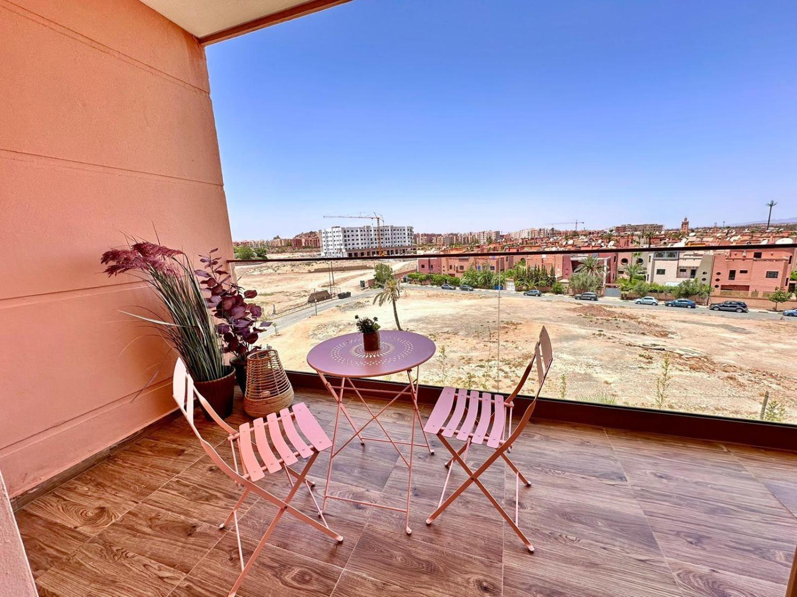 Appartement Luxueux Avec Piscine 10 Minutes Du Centre Ville Marrakesh Exterior foto