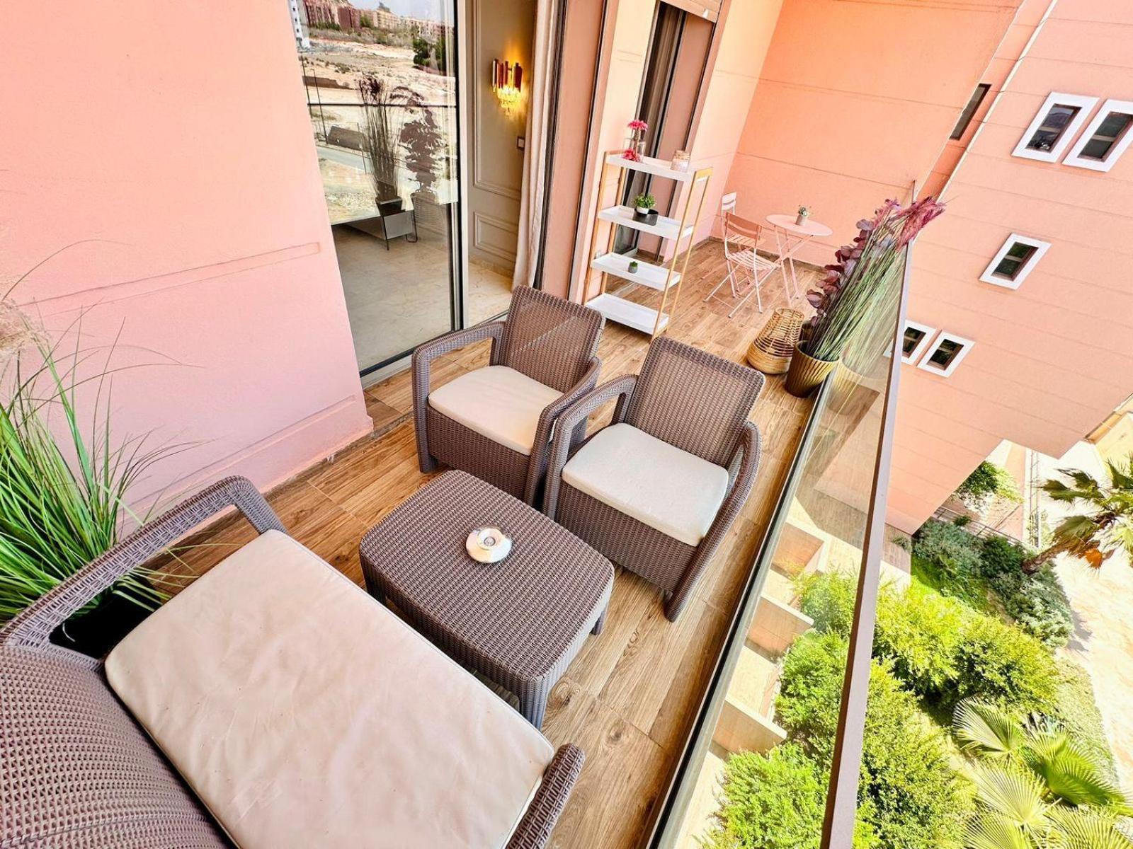 Appartement Luxueux Avec Piscine 10 Minutes Du Centre Ville Marrakesh Exterior foto
